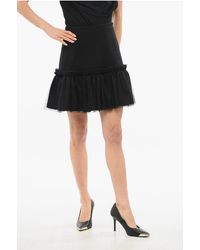 Viktor & Rolf - Dream Mini Skirt With Tulle Volant - Lyst