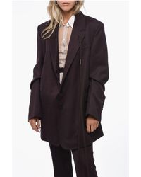 Ann Demeulemeester - Belted Josefin Coat With Flap Pockets - Lyst