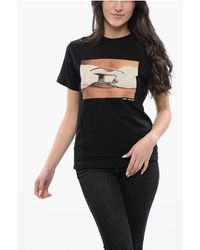 DIESEL - Tag Cotton T-Regs-N3 Crew-Neck T-Shirt With Print - Lyst