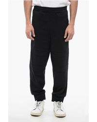 Neil Barrett - Cotton Blend Modernist Biker Sweatpants With Zipped Pockets - Lyst