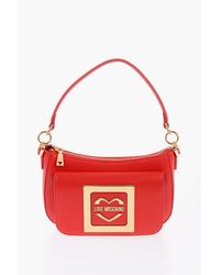 Moschino - Love Faux Leather Bag With Removable Shoulder Strap And Meta Size Unic - Lyst