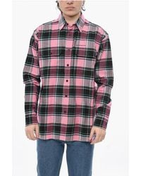 Givenchy - Cotton-Blend Shirt With Plaid Check Pattern - Lyst