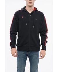 Eden Park - Cotton Ambare Sweatshirt With Zip Closure And Hood - Lyst