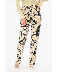 Etro - 5-Pocketed Floral Patterned Denim Pants - Lyst