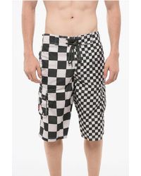 ERL - Two-Tone Checked Boxer Swim Briefs - Lyst