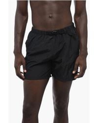 Nike - Solid Color Cargo Swim Shorts With Industrial Belt - Lyst