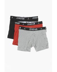 Nike - Air Jordan Set Of 3 Cotton Stretch Boxers With Branded Elast - Lyst