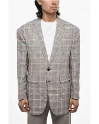 DSquared² - Flap Pockets Districh Check 2 Buttons Blazer - Lyst