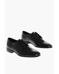 Corneliani - Cc Collection Brushed Leather Derby Shoes - Lyst