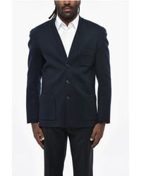 Maison Margiela - Mm1 Mm10 Wool-Blend 3-Button Blazer With Patch Pockets - Lyst
