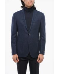 Corneliani - Fulltime Cc Collection Wool Blend Blazer With Welt Pockets - Lyst