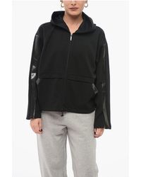 Armani - Emporio Zip-Up Hoodie With Coated Details - Lyst
