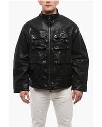 ジャケット・アウター Neil Barrett 06ss Washer Leather Vest Neil Barrett Washed Leather Jacket in Black for Men | Lyst UK