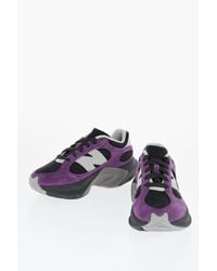 New Balance - Shaggy Suede Wrpd Low Sneakers With Contrasting Logo - Lyst