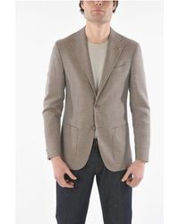 Corneliani - Cc Collection Virgin Wool Two-Button Jacket Refined With Geo - Lyst