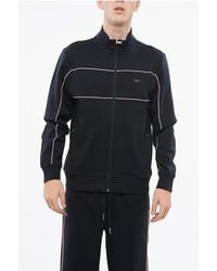 Eden Park - Cotton Blend Sweatshirt With Contrasting Details - Lyst