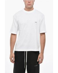 1989 STUDIO - Cotton Crew-Neck T-Shirt With Embroidered Logo - Lyst