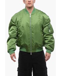 Off-White c/o Virgil Abloh - Padded Arrow Bomber Jacket With Removable Sleeves - Lyst
