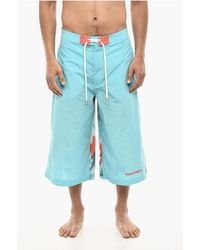 DSquared² - Maxi Swim Shorts With Tie Dye Print - Lyst