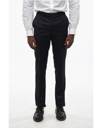 Corneliani - Virgin Wool Pants With Hidden Closure - Lyst