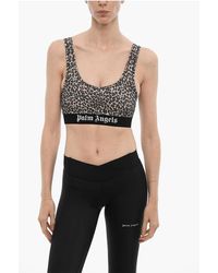 Palm Angels - Animal Patterned Active Crop Top - Lyst