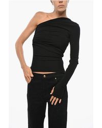 DSquared² - Viscose One-Shoulder Top - Lyst