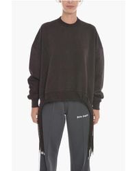 Ambush - Brushed-Cotton Multicord Crewneck Sweatshirt With Logo Embro - Lyst
