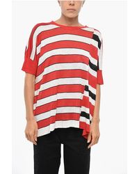 Woolrich - Striped Linen T-Shirt - Lyst
