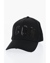 DSquared² - Icon Solid Baseball Cap With Sequin Detail - Lyst