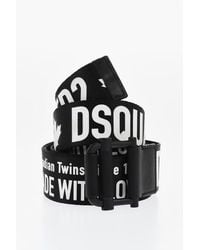 DSquared² - Logo Fabric Belt With 40Mm Roller Buckle - Lyst