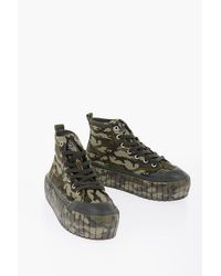 DIESEL - Platform S-Hanami Sneakers With Camo Motif - Lyst