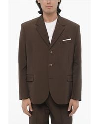 Neil Barrett - Side Vents Notch Lapel Slim Fit 3-Button Blazer - Lyst