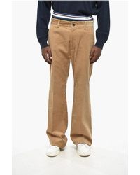 DSquared² - Corduroy Slouch Pants With Striped Elastic Waistband - Lyst