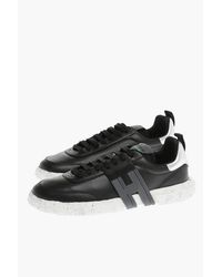 Hogan - Leather 3R Low-Top Sneakers With Monogram Application - Lyst