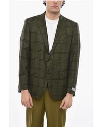 Nino Danieli - Virgin Wool Blend Side Vents Notch Lapel 2-Button Blazer - Lyst