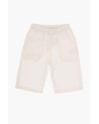 Bonpoint - Solid Color Shorts With Patch Pockets - Lyst