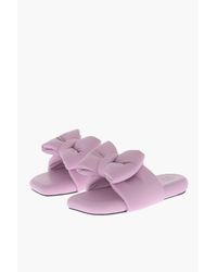 Off-White c/o Virgil Abloh - Padded Leather Sandals With Maxi Bow - Lyst