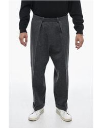Maison Margiela - Mm10 Single-Pleated Wool Blend Chinos Pants - Lyst