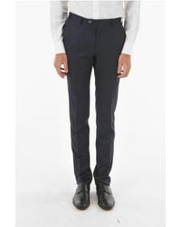 Corneliani - 4-Pocketed Virgin Wool Pants With Belt Loops - Lyst