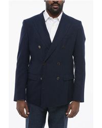 Dolce & Gabbana - Taormina Unlined Light Wool Blazer With Double-Breasted Desi - Lyst