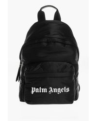 Palm Angels - Solid-Color Backpack With Lettering Print - Lyst