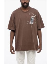 Off-White c/o Virgil Abloh - Oversized Crew-Neck T-Shirt With Back Print Maxi - Lyst