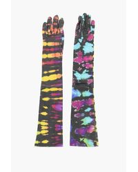 DSquared² - Tie Dye Effect Warm Leather Gloves - Lyst