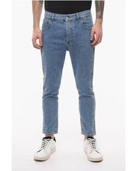 Balmain - Tapered-Fit Jeans With Side Details 17Cm - Lyst