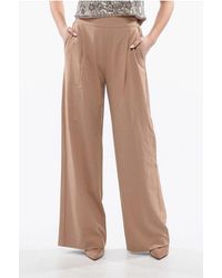 AllSaints - Allsaints Single Pleated Aleida Palazzo Pants With Drawstring Waist - Lyst