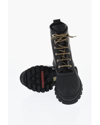 DSquared² - Anfini Leather Solid-Color With Contrasting Laces - Lyst