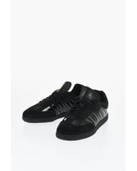 adidas - Solid Color Patent Leather Dyz Samba Low-Top Sneakers - Lyst