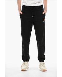 KENZO - Brushed Cotton Joggers Crest Logo With Cuffs - Lyst