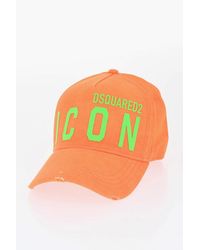 DSquared² - Vintage-Effect Baseball Cap Icon With Contrast Details - Lyst