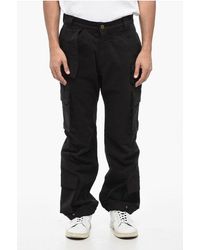 Cultura - Cotton Cargo Pants With Golden Button - Lyst